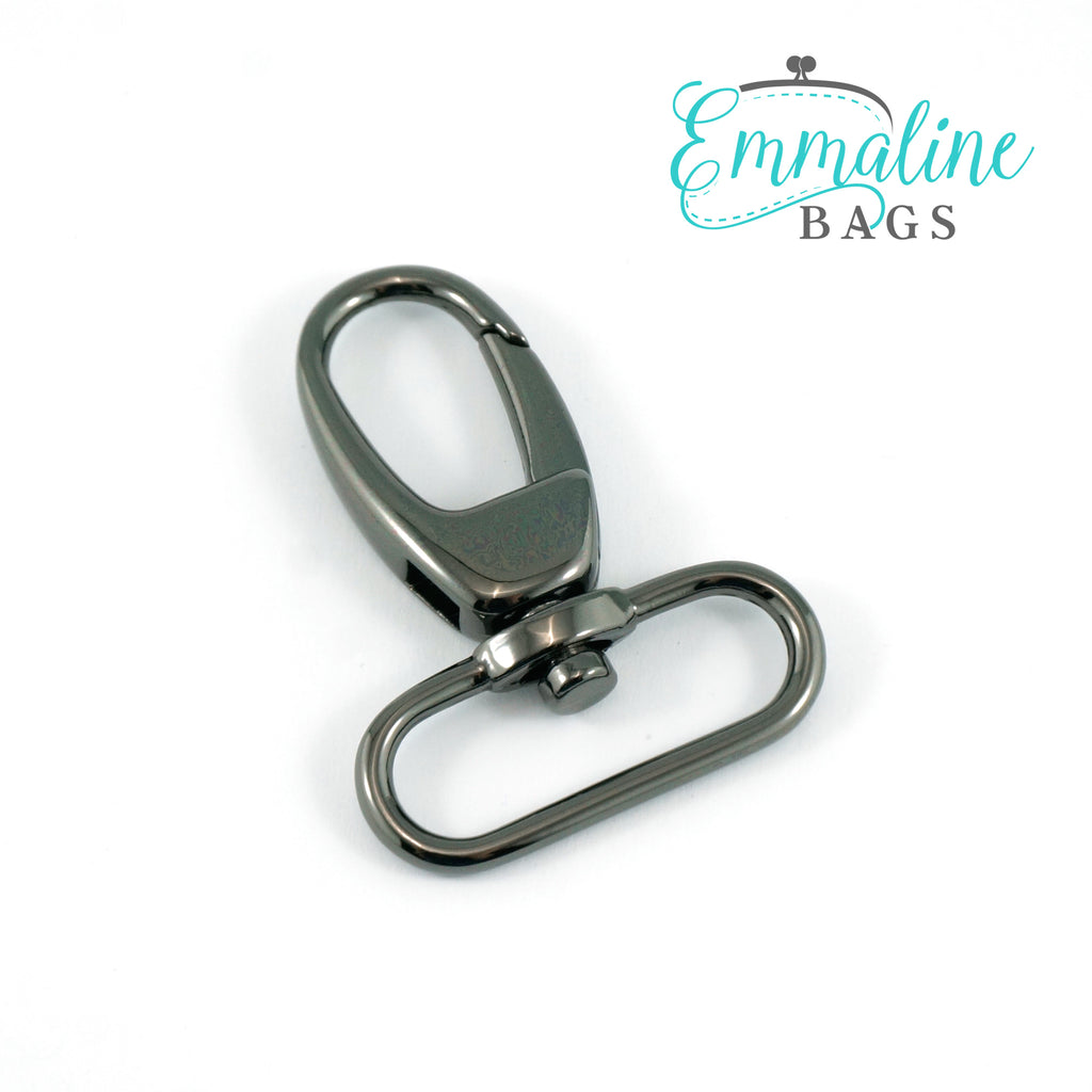 Swivel Snap Hook 1 1/2" (38mm) in Gunmetal (2 Pack)