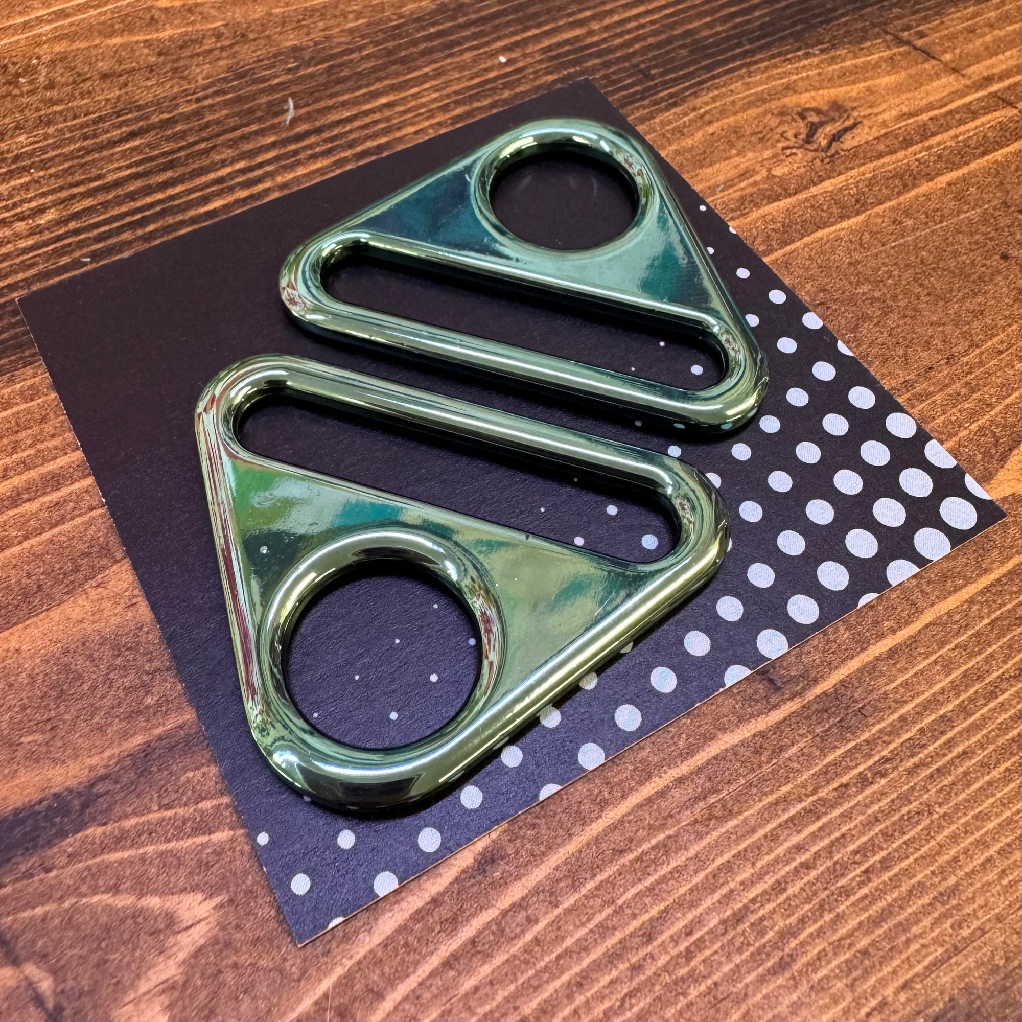 Triangle Rings: 1 1/2" (38 mm) Teal - 2 Pack