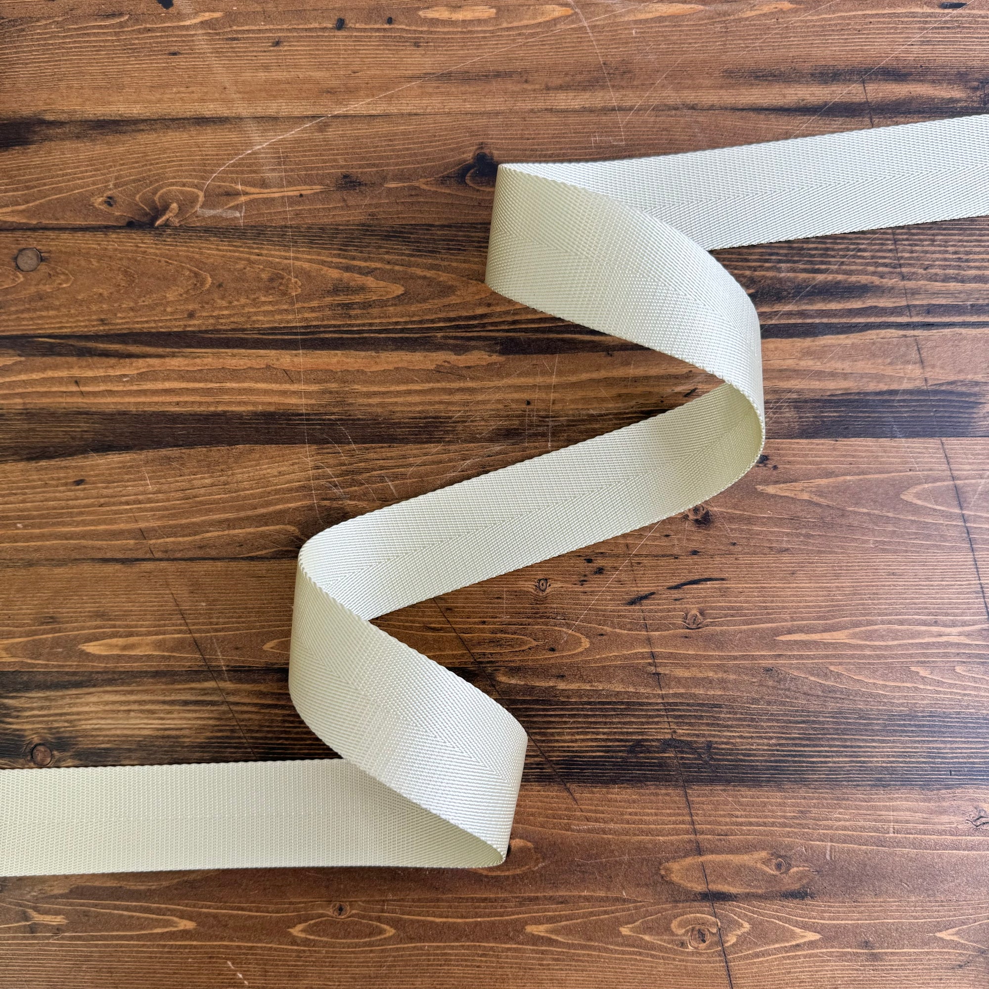 Herringbone Webbing 1 1/2" Wheat - PER QUARTER METRE