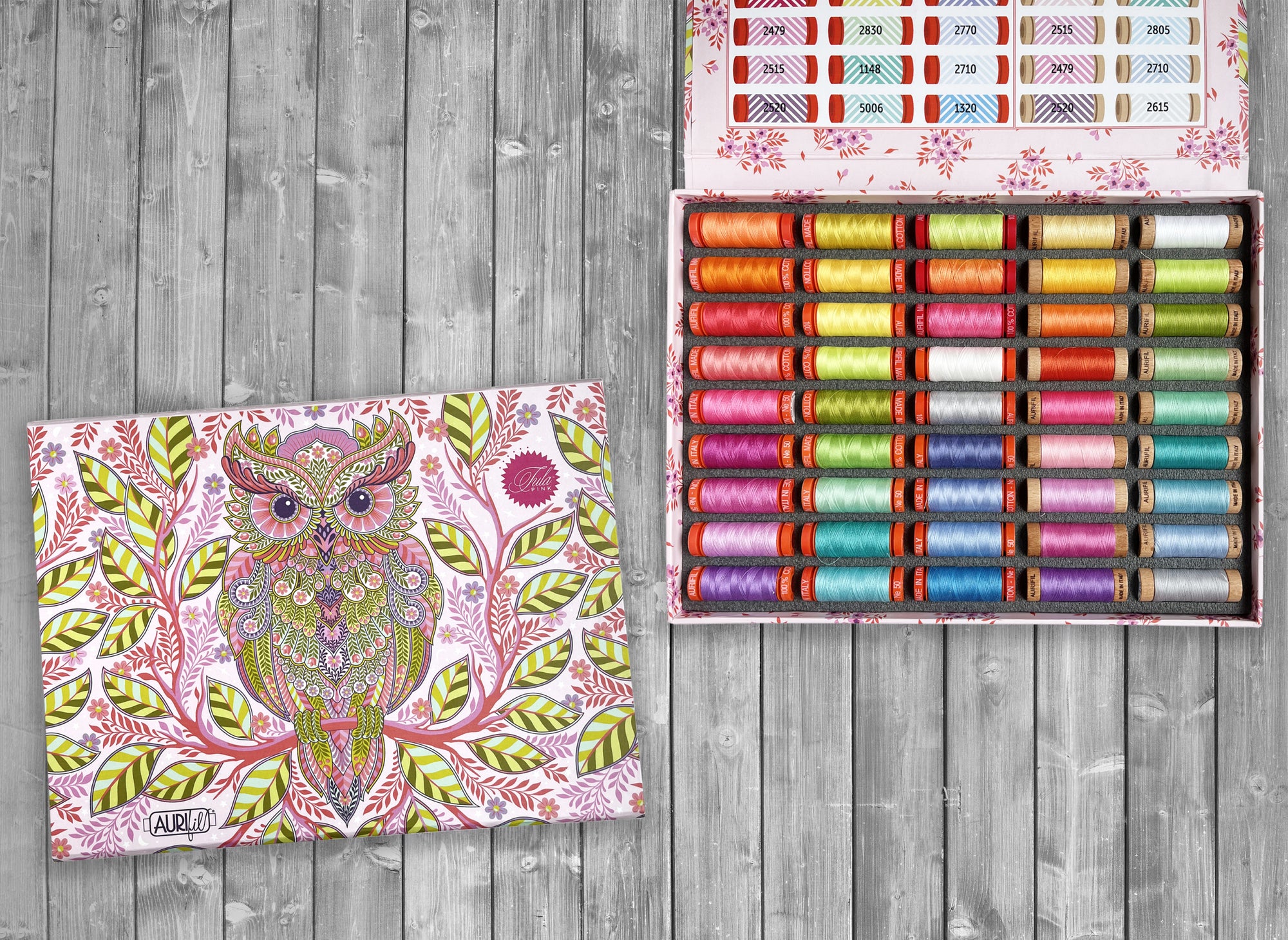 Full Moon Forest II Thread Collection + FREE TULA PINK HOOTIE PENCIL POUCH*