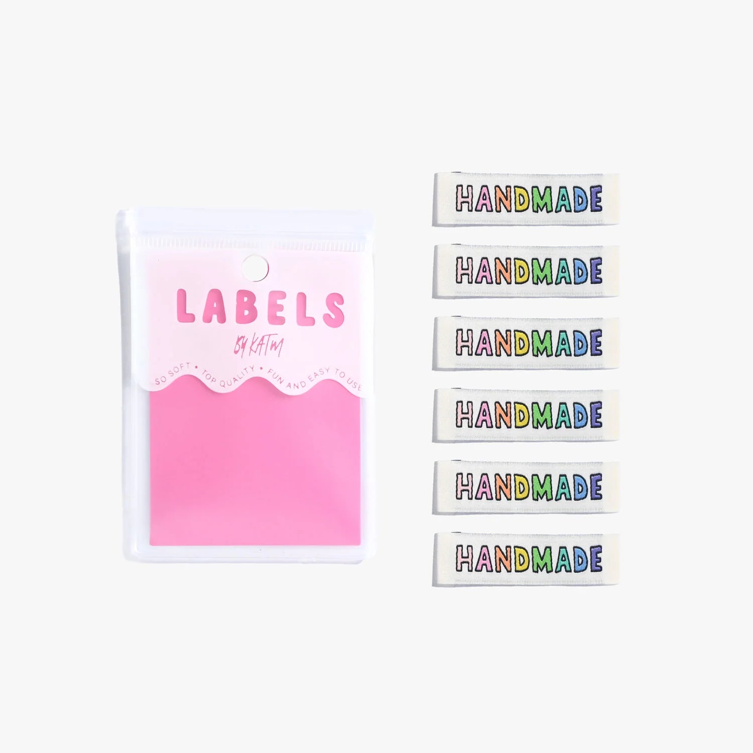 Handmade Rainbow Labels 6 Pack