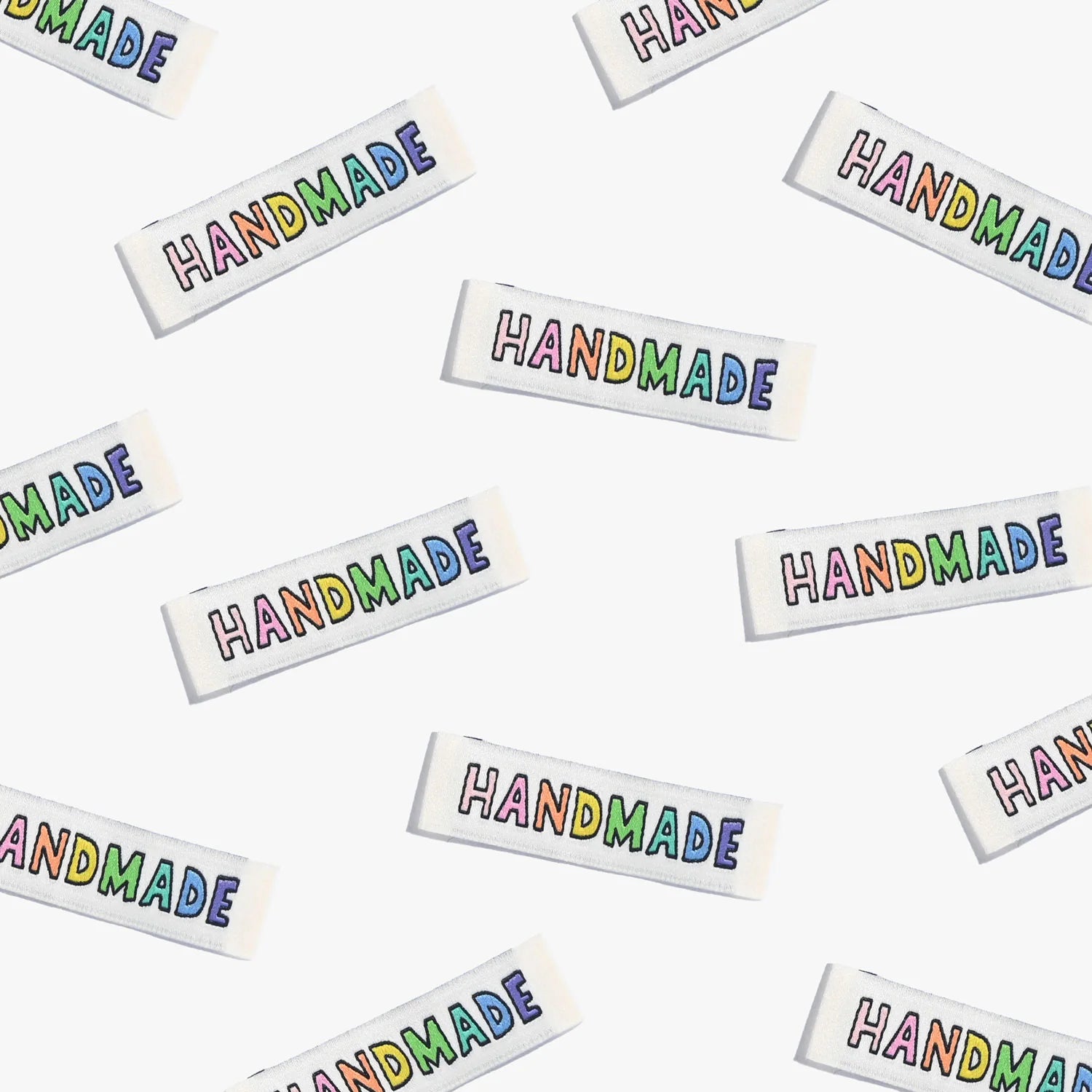 Handmade Rainbow Labels 6 Pack