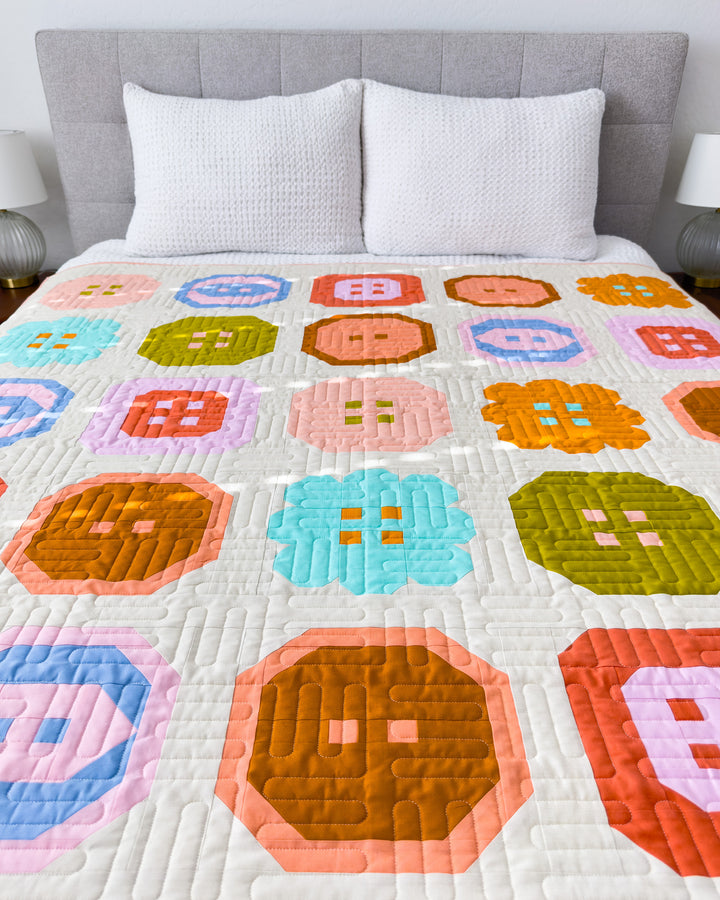 Buttoned Up Quilt Printed Pattern