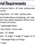 Logan Sling Pack Pattern
