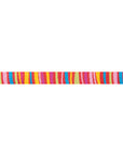 Red Fanciful Stripes - 3/8" - Odile Bailleoul - PER QUARTER METRE