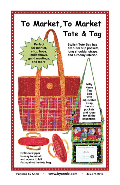 To Market, To Market Tote & Tag - by Annie