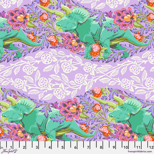Roar! Trifecta Mist - Tula Pink - PER QUARTER METRE Roar! Trifecta Mist - Tula Pink - PER QUARTER METRE