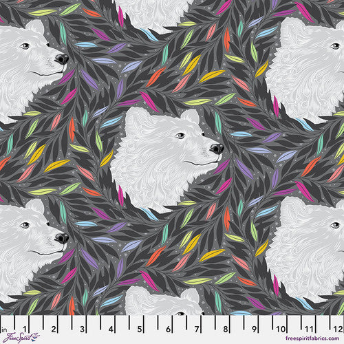 Just Bearly Graywork fabric Tula Pink