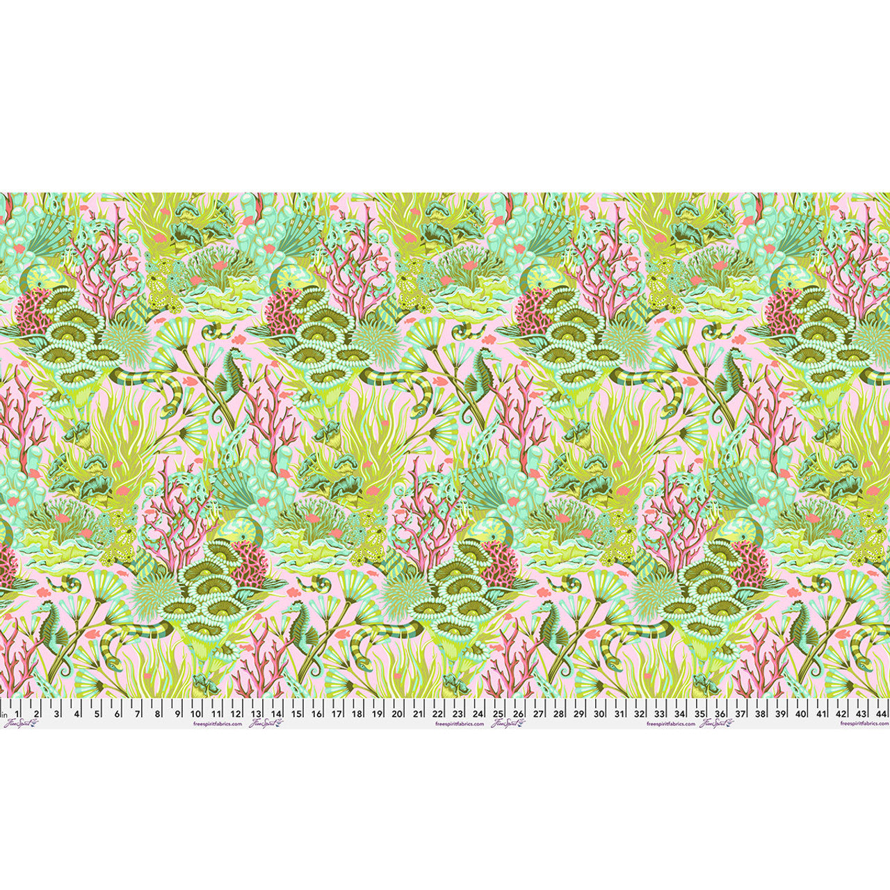 PRE ORDER APRIL 2026 - Floral Reef Reef What You Sew Coralline - Tula Pink -  PER QUARTER METRE / 10" CUT