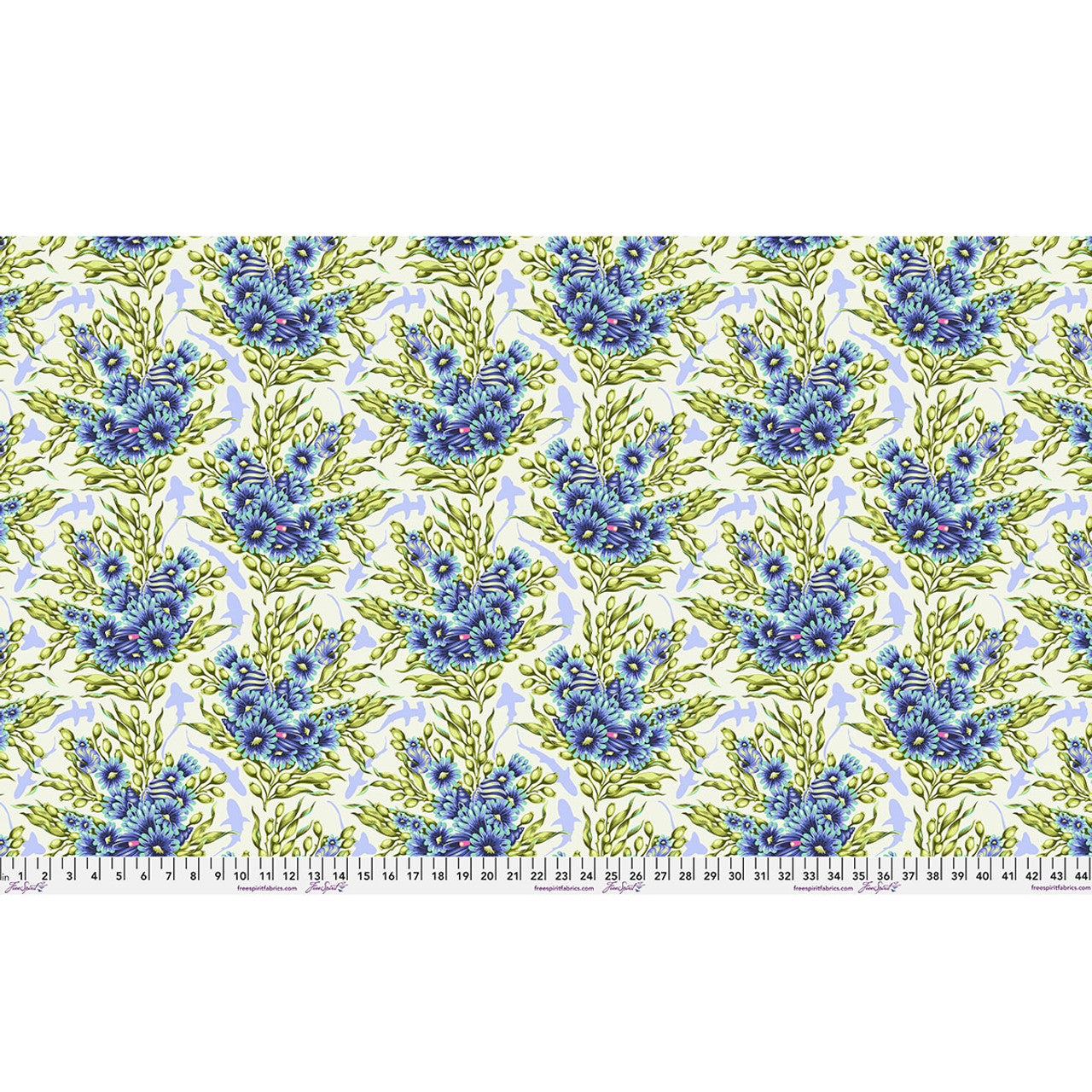 PRE ORDER APRIL 2026 - Floral Reef Shadow Sharks Marine - Tula Pink -  PER QUARTER METRE / 10" CUT
