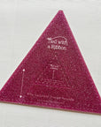 8.5/3in Combo EQ Triangle Template - Pink Glitter
