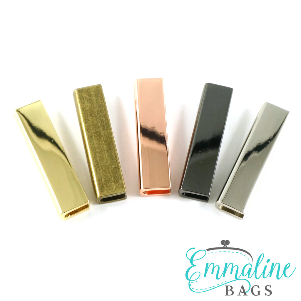 Rectangular Strap End Caps Antique Brass (1 Rectangular Strap End Caps Antique Brass (1