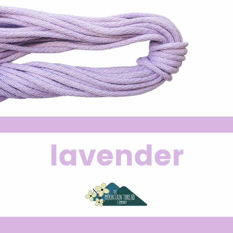 3 / 16" Rope - 10 yards (9.1m) - Lavender - The Mountain Thread Company