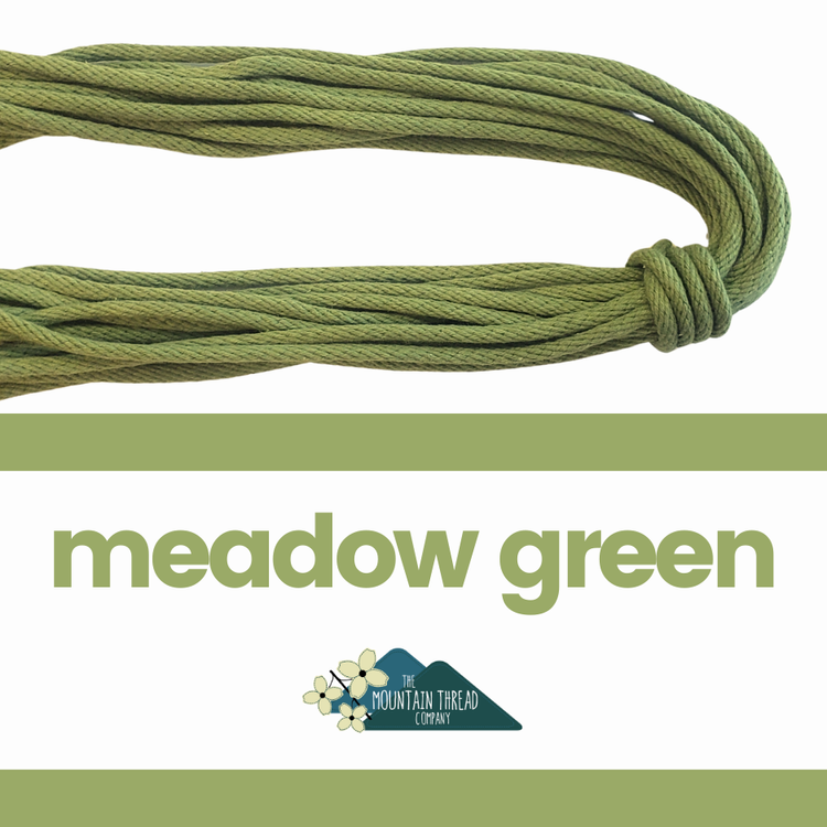 3 / 16" Rope - 10 yards (9.1m) - Meadow Green - The Mountain Thread Company