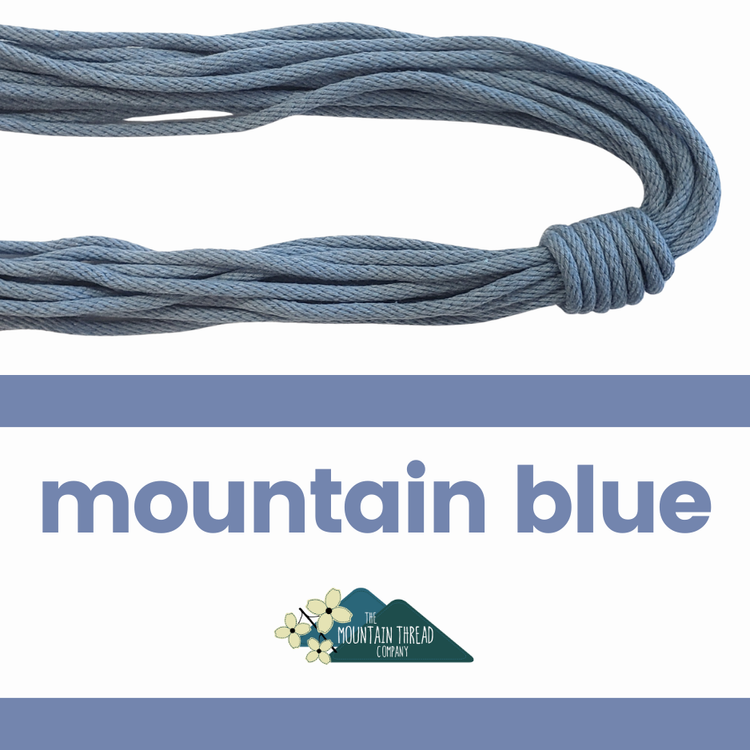 3 / 16" Rope - 10 yards (9.1m) - Mountain Blue - The Mountain Thread Company