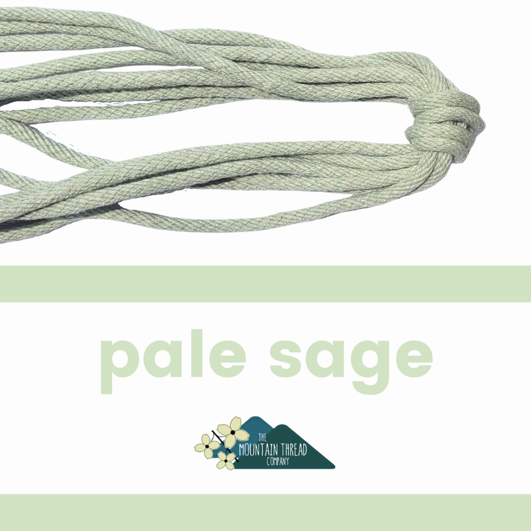 3 / 16" Rope - 10 yards (9.1m) - Pale Sage - The Mountain Thread Company
