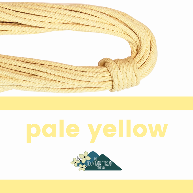 3 / 16" Rope - 10 yards (9.1m) - Pale Yellow - The Mountain Thread Company