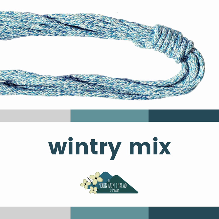 3 / 16" Rope - 10 yards (9.1m) - Wintry Mix - The Mountain Thread Company