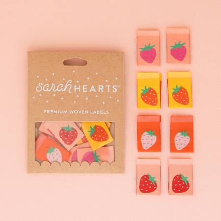 Strawberry Multipack - Sewing Woven Clothing Label Tags