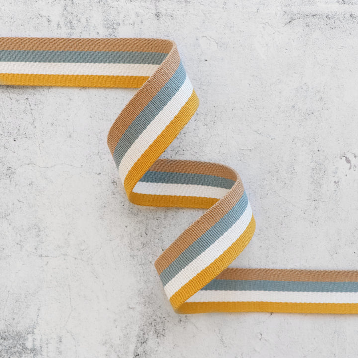1- 1/2" Striped Beach Breeze Webbing - PER QUARTER METRE