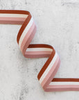 1- 1/2" Striped Neopolitan Webbing - PER QUARTER METRE