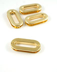 1" Oblong Screw Together Grommets Gold (4 Pack)