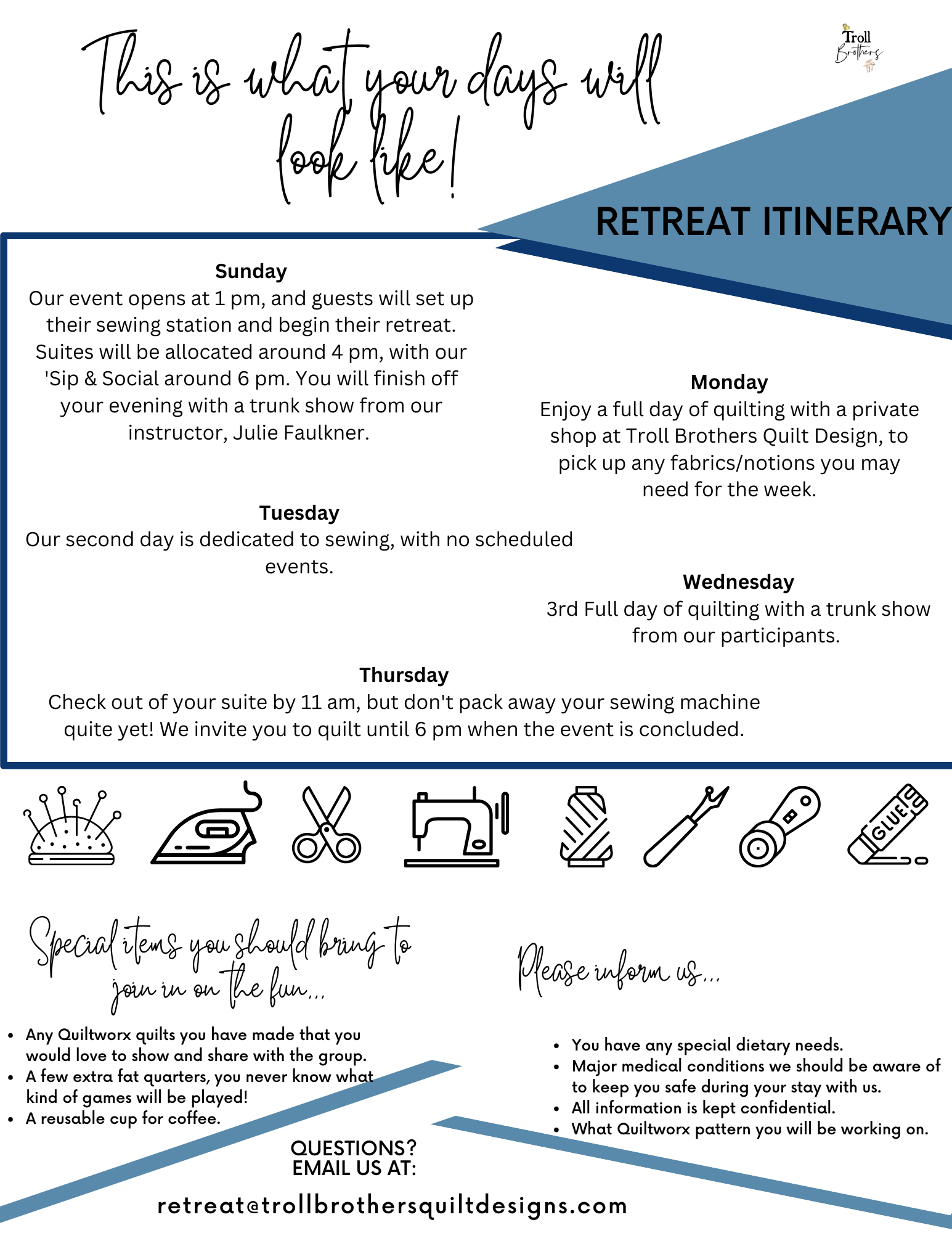 Sew in the Bay Fall - November 2nd - 6th, 2025 - Extra Night - Double Occupancy