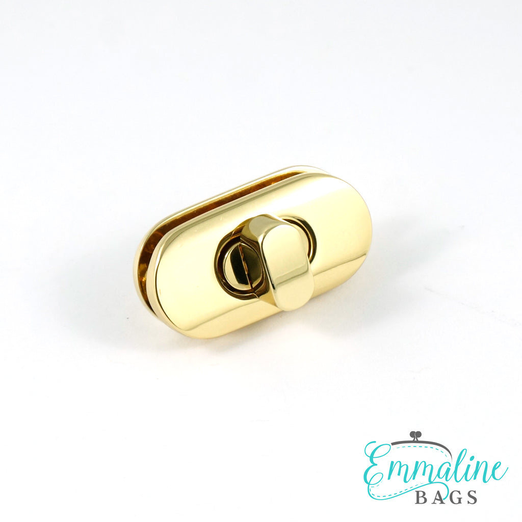 Small Turn Lock - Gold