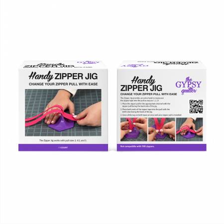 The Gypsy Quilter Zipper Jig Purple