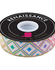 Roar! Stargazer in Metallic Mint - 1-1/2" - Tula Pink - PER QUARTER METRE