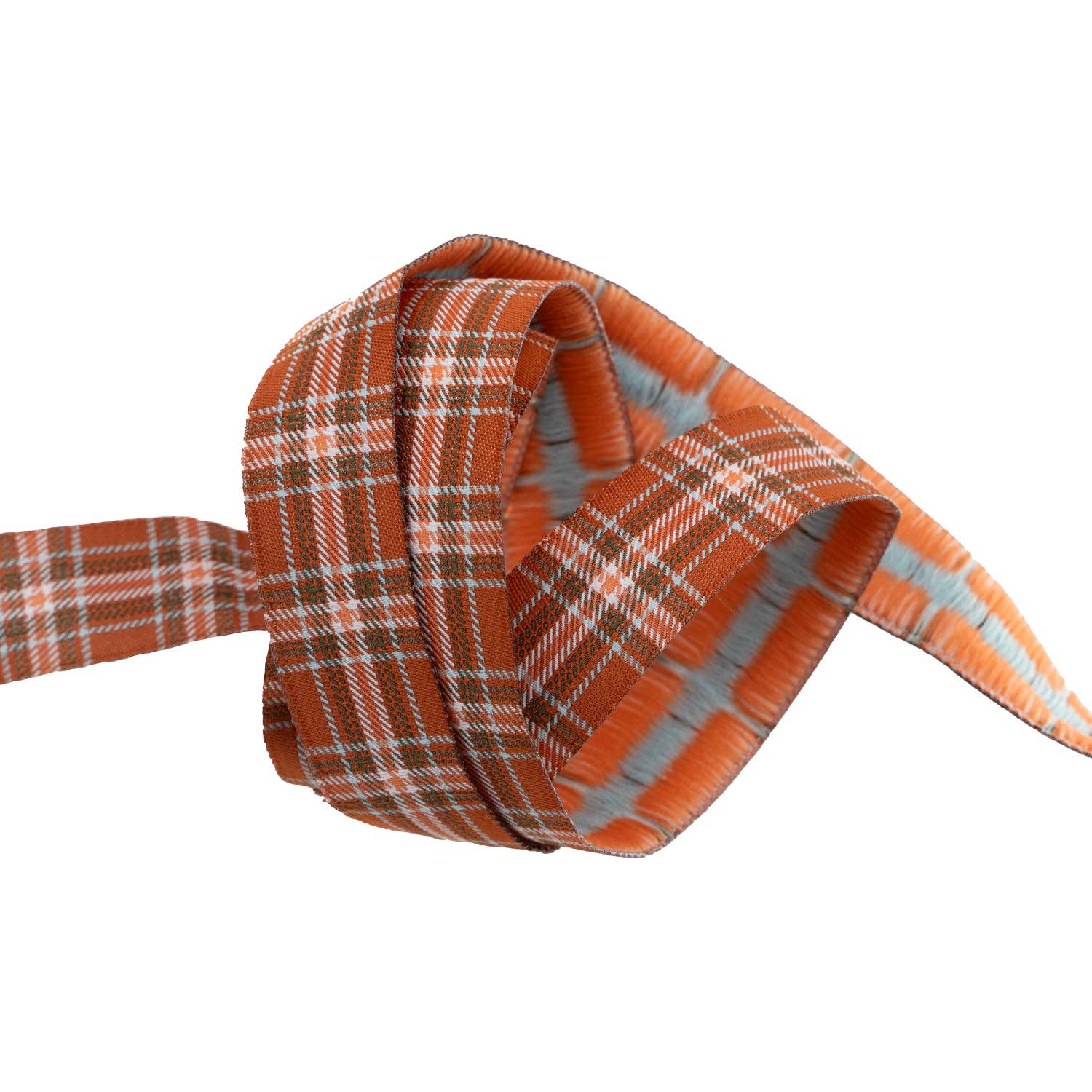 Plaid Perfection in Rust - 7/8" width - The Great Outdoors