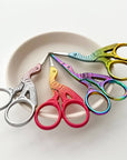 Embroidery stork scissors, small bird scissors: Pink shell