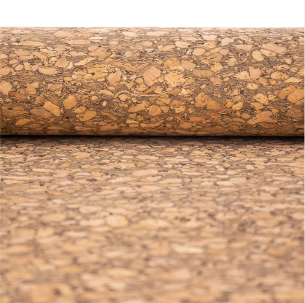 Natural cork fabric Original wood grain - 18" x 54"
