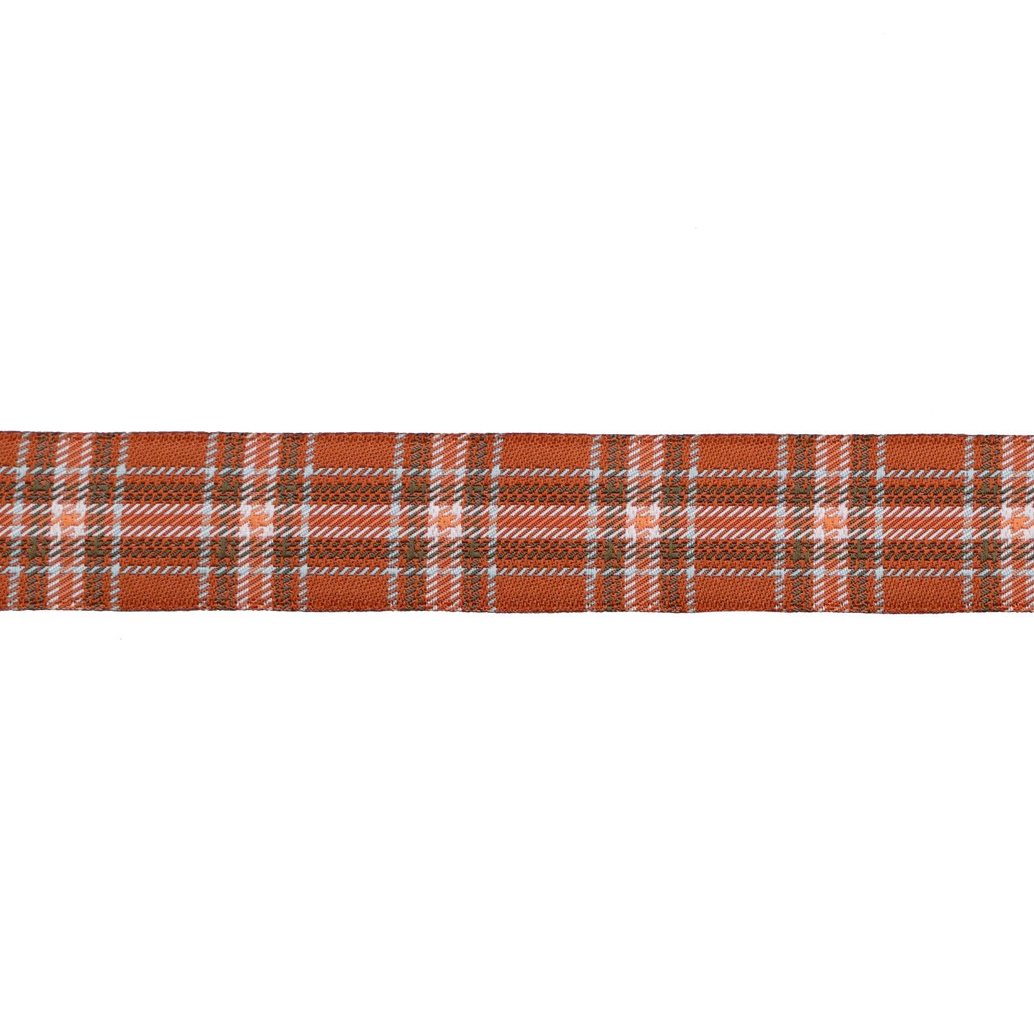 Plaid Perfection in Rust - 7/8" width - The Great Outdoors