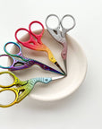 Embroidery stork scissors, small bird scissors: Pink shell