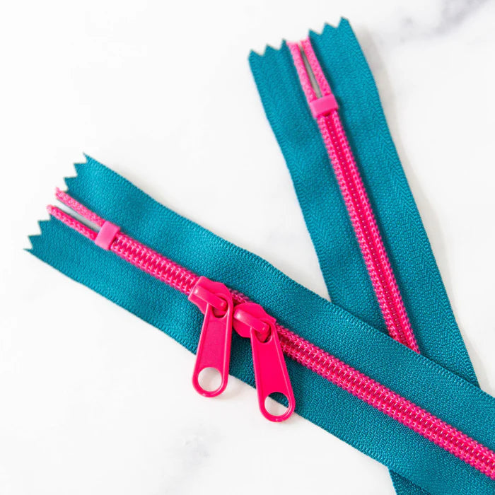 30" Zipper - Double Pull in Electric Youth