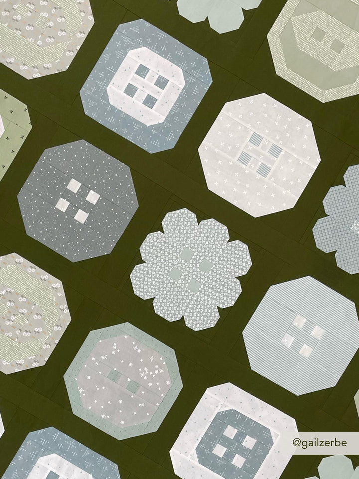 Buttoned Up Quilt Printed Pattern