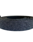 Glitter Webbing Black - PER QUARTER METRE