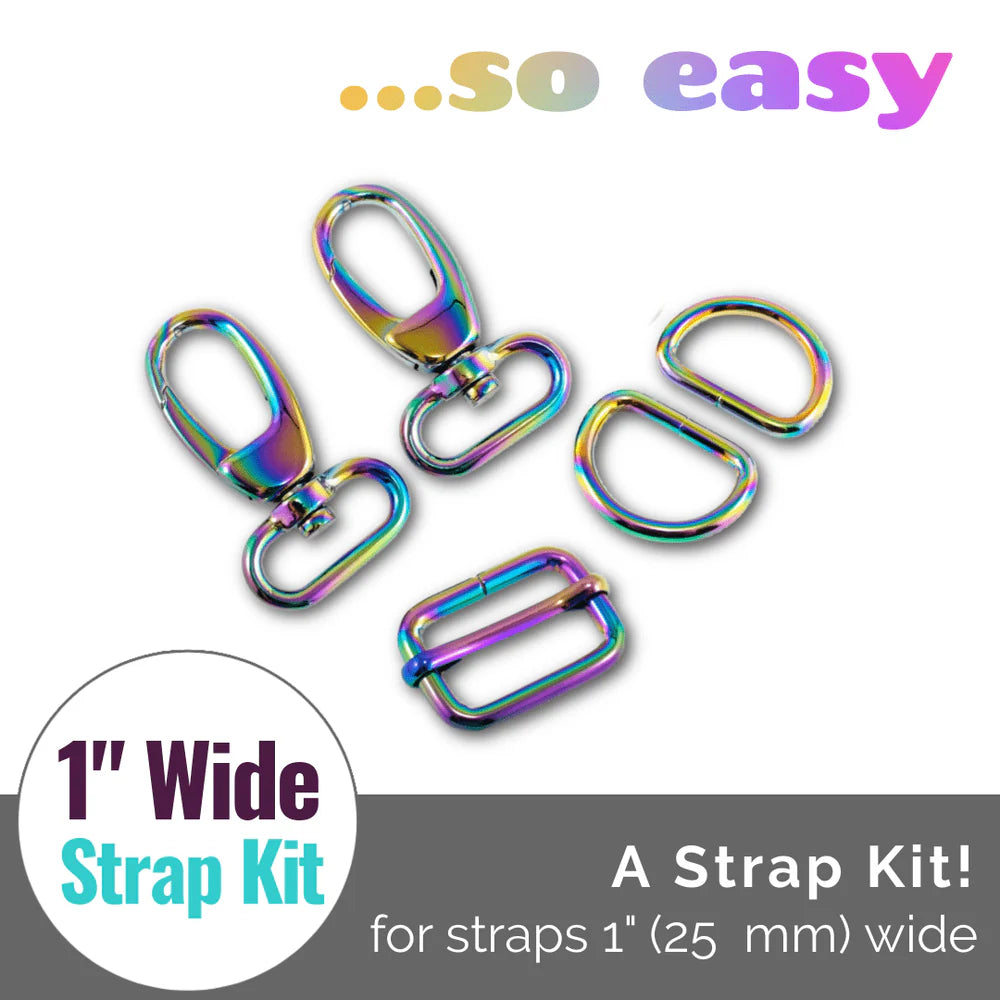 Hardware Kit - Strap Kit to fit a 1" (25 mm) Wide Strap - Iridescent