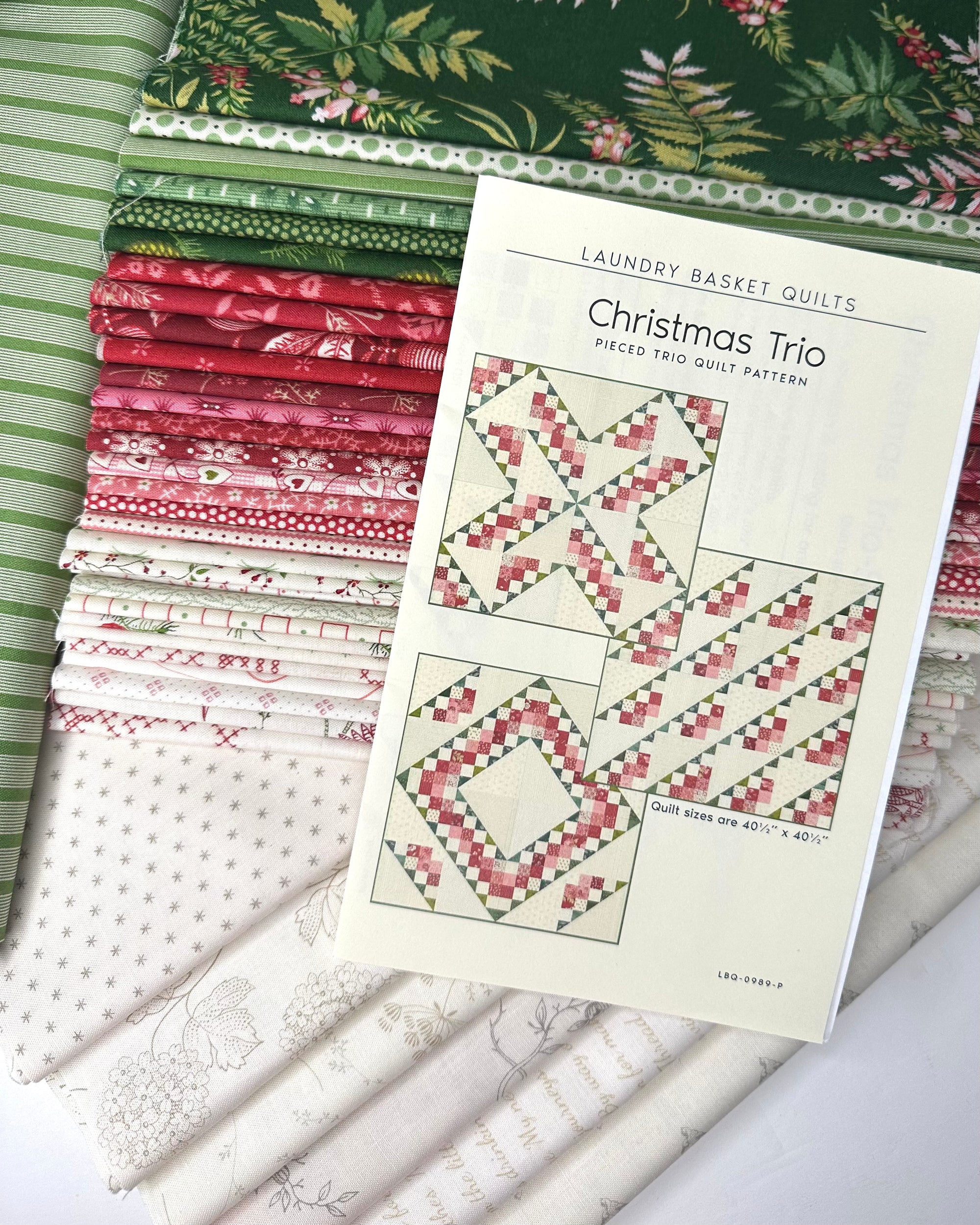 Christmas Trio Quilt Kit - 40 1/2" x 40 1/2"