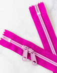 30" Zipper - Double Pull in JazzBerry