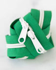 30" Zipper - Double Pull in Kelly