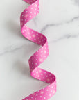PRE ORDER NOVEMBER 2025 - Color Pop Webbing Dot Dot Bloom Berry 1" - KP Creates - PER QUARTER METRE