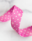 PRE ORDER NOVEMBER 2025 - Color Pop Webbing Dot Dot Bloom Berry 1" - KP Creates - PER QUARTER METRE