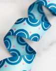 PRE ORDER NOVEMBER 2025 - Color Pop Webbing Sweet Scallops Blueberry 1 1/2" - KP Creates - PER QUARTER METRE
