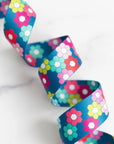 PRE ORDER NOVEMBER 2025 - Color Pop Webbing Hexie Garden 1 1/2" - KP Creates - PER QUARTER METRE