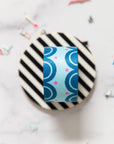 PRE ORDER NOVEMBER 2025 - Color Pop Webbing Sweet Scallops Blueberry 1 1/2" - KP Creates - PER QUARTER METRE