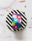 PRE ORDER NOVEMBER 2025 - Color Pop Webbing Hexie Garden 1 1/2" - KP Creates - PER QUARTER METRE