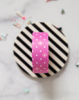 PRE ORDER NOVEMBER 2025 - Color Pop Webbing Dot Dot Bloom Berry 1" - KP Creates - PER QUARTER METRE