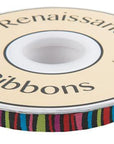 Dark Fanciful Stripes - 3/8" - Odile Bailleoul - PER QUARTER METRE